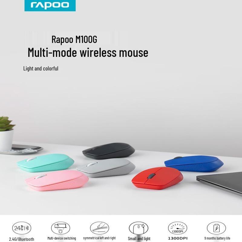 Rapoo M100G Multi-mode Wireless Bluetooth Mouse