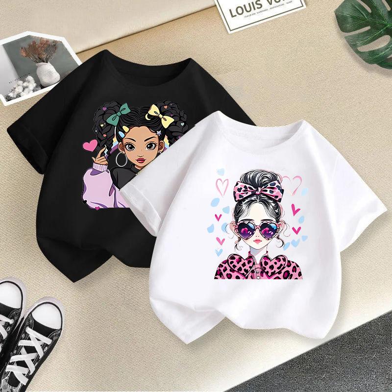 Children T-shirt Kid T Shirt 2-13Y Cool Girl Printed Kids 100% Cotton Clothes Tshirt Tops Tee