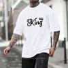 King Printing Unisexs Tshirt Casual Cotton Short Sleeve Outdoors Sports Jogging Loose Tees Daily Street Highquality Tshirt Summer