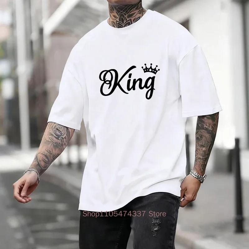 King Printing Unisexs Tshirt Casual Cotton Short Sleeve Outdoors Sports Jogging Loose Tees Daily Street Highquality Tshirt Summer