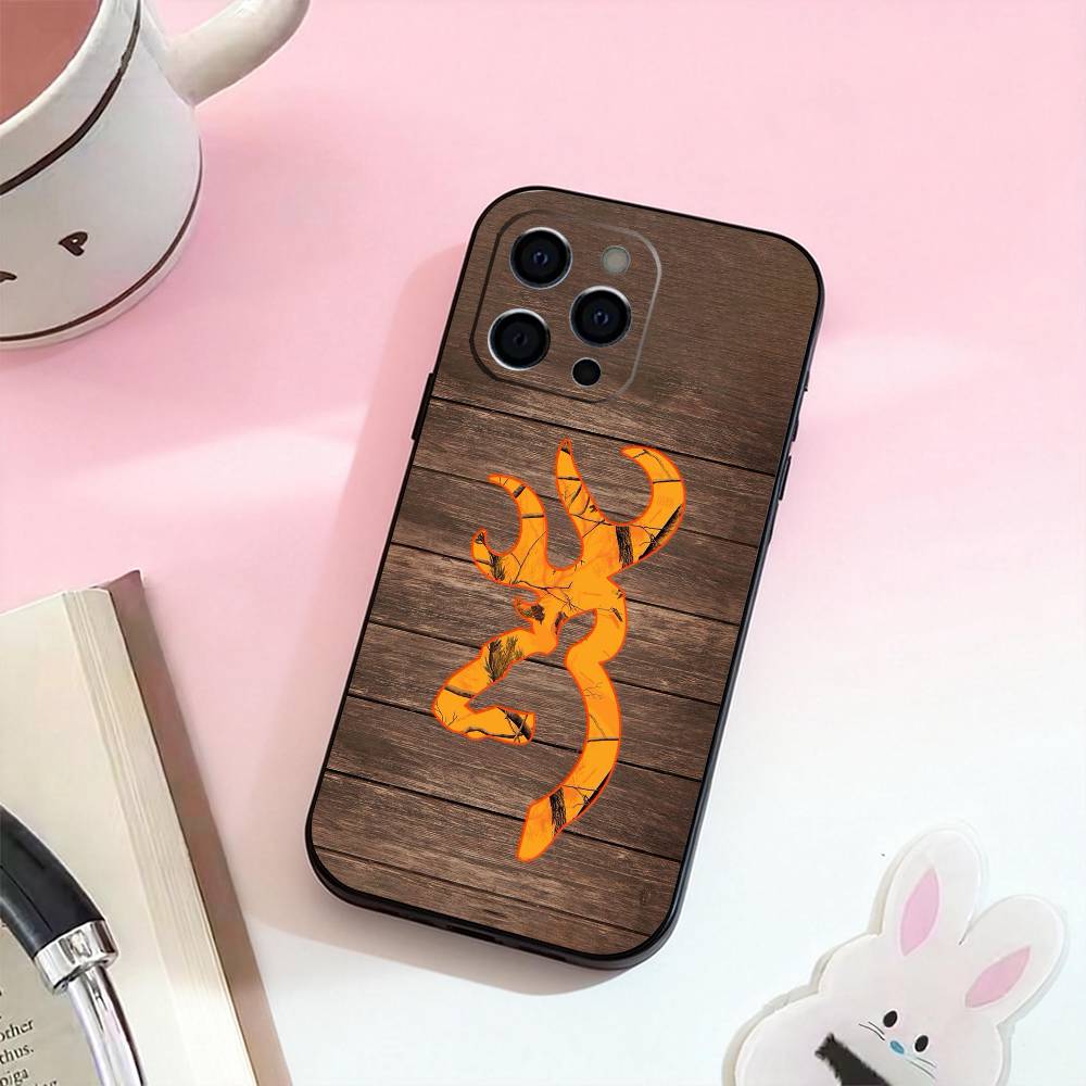 B-browning  Phone Case For iPhone 17,16,15,14,13,12,11 Plus,Pro,Max,XS Silicone Soft Cover