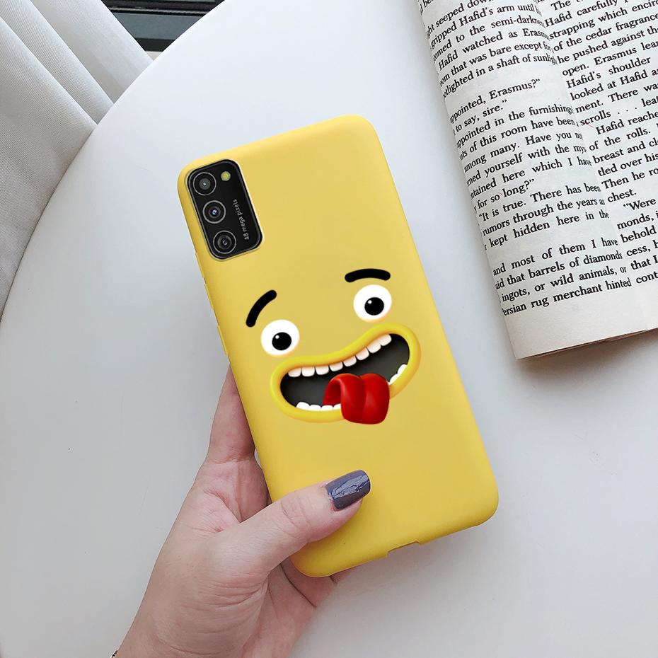 For Samsung Galaxy A41 Case Soft Painted Back Cover Silicone Phone Case For Samsung A41 Cases For Coque Samsung Galaxy A41 Cover