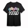 Women's Fashion T-Shirt Bingo Squad Graphic Tee Short Oversize Black Soft Cotton