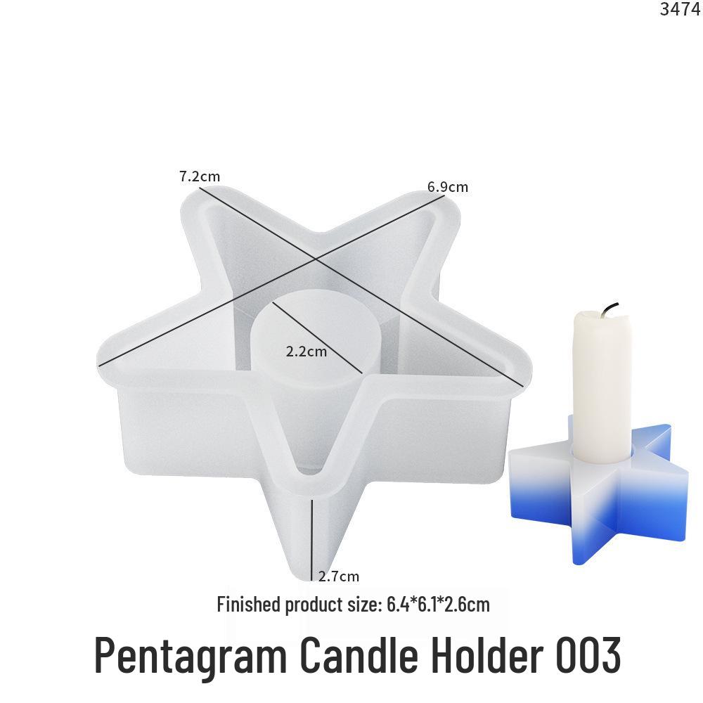 Heart-Shaped Silicone Mold for Epoxy Resin Aroma Candle Holder