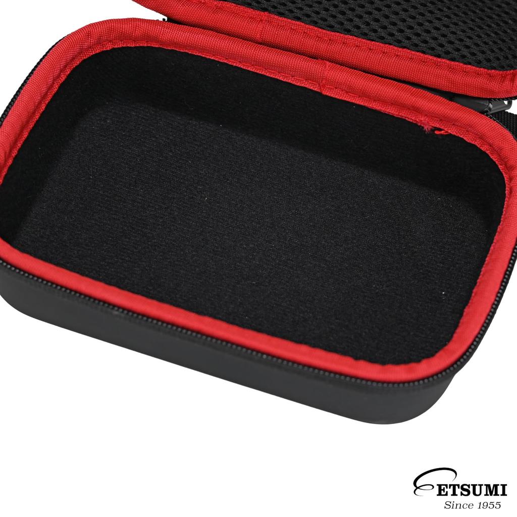 Etsumi Travel Pouch Case Gadget Pouch Accessory Box S Travel Business Trip Storage Small Item Organizer Black Semi-Hard Bag-in-Bag VE-2539