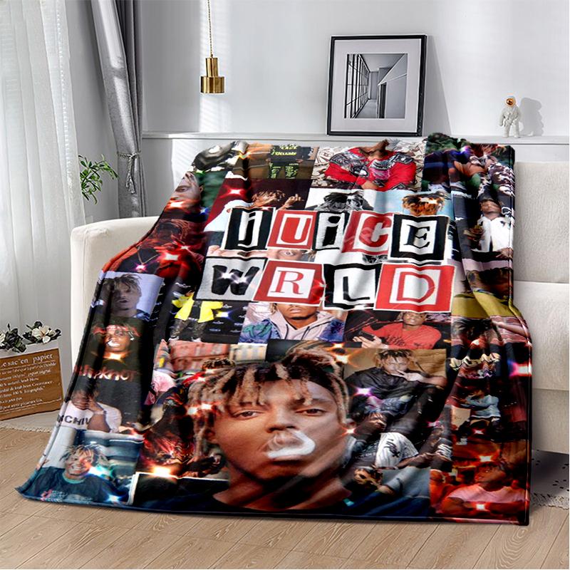 3D Print Juice WRLD 999 Legend Rapper Album Blanket,Soft Throw Blanket for Home Bedroom Bed Sofa Travel Picnic Cover Kid Gift