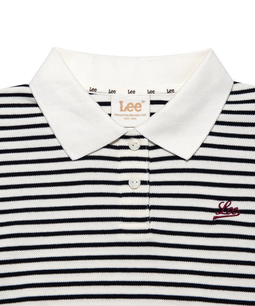 LEE Women'S Union Pique Collar Sweatshirt Ivory
