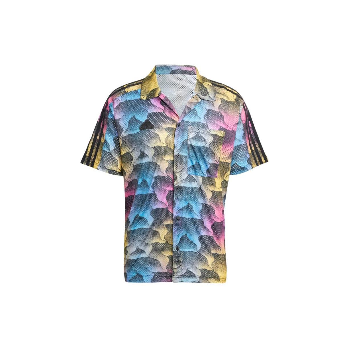adidas Tiro Allover Print Mesh Resort Shirt Asia Sizing  Multi-Color  Men s IP3784 S