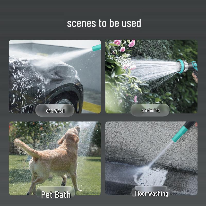 Automatischer Wandmontierter Einziehbarer Gartenschlauchaufroller mit Hochdruck-Wasserpistole zum Gießen, Autowaschen und Reinigen des Bodens