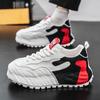 New Men's Casual Sports Shoes Thick Sole Through Leather Increase High Quality Non-slip Large Size Walking Loafer Men's Shoes