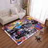 Colorful Abstract Street Art Style Rug with Urban Figures and Graffiti Suitable for Use As an Anti-slip for Living Room Bedroom Sofas
