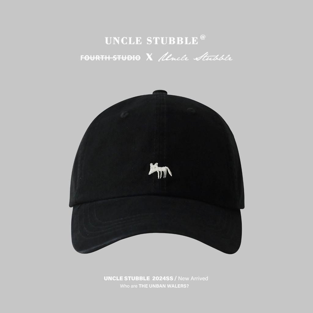 Fox Shaped Simple Embroidered Solid Color Neutral Casual Baseball Cap Sun Hat