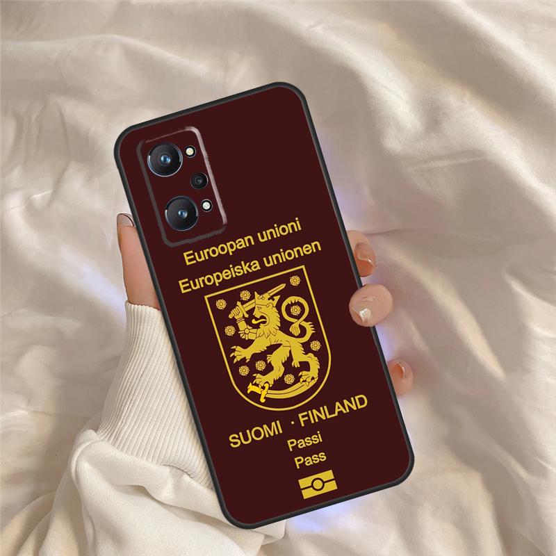 Finland Flag Case For Realme 15 14 11 12 13 Pro Plus C65 C67 C71 C63 C61 C55 C51 C53 C35 C75 GT6 GT7 Pro