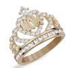 MOM Ring in Kronenform - Stilvolles Muttertagsgeschenk für Frauen