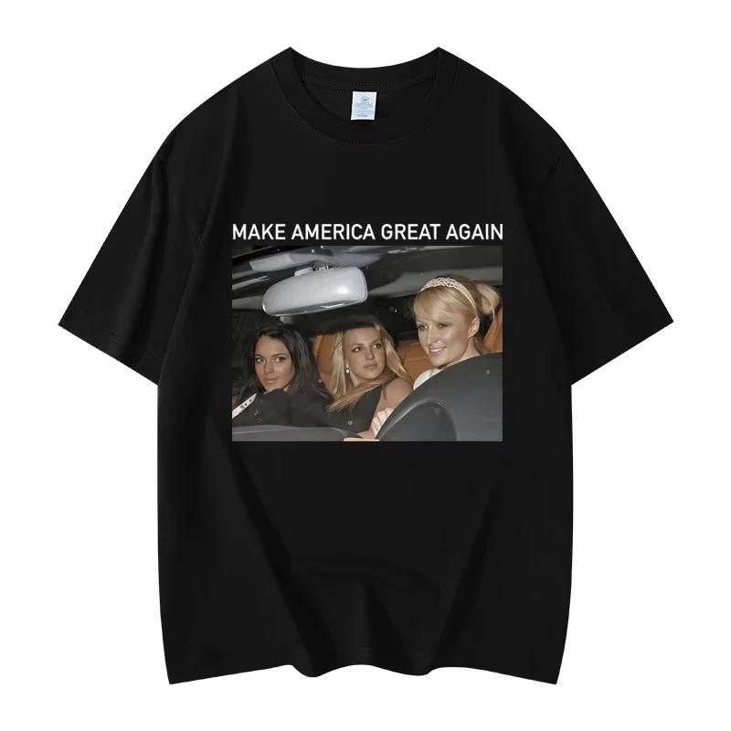 Grappige Make America Great Again Meme Grafische T-shirts Mode Esthetische Korte Mouw T-shirts Unisex Casual Los T-shirt