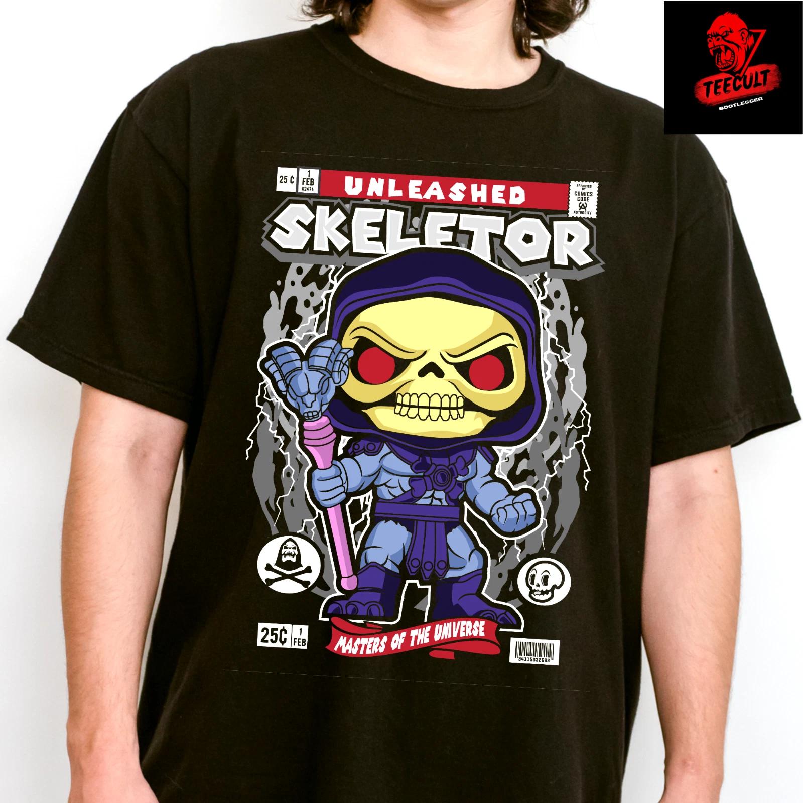 Men s and Women s T-shirts Skeletor Character He-Man Retro Cartoon Unisex Heavy Cotton XXXXL