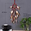 1Pc Indian Dream Catcher with Brown Feathers Wall Hanging Dream Catcher Bedroom Accessories Wind Chime Dream Catcher