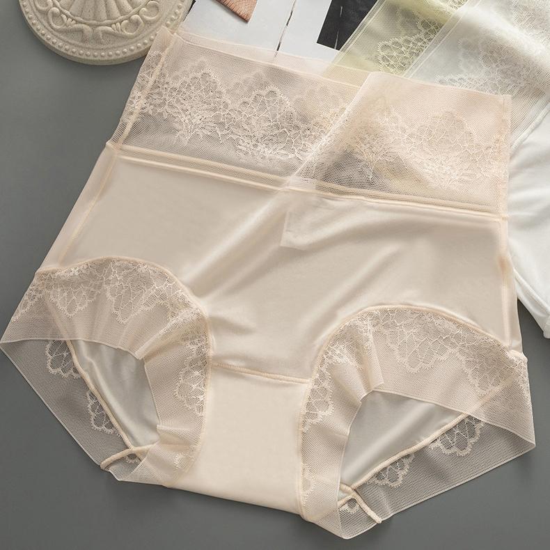 Women's Underwear High Waisted Triangles Panty Breathable Sexy Lace Comfort Hipster Panties