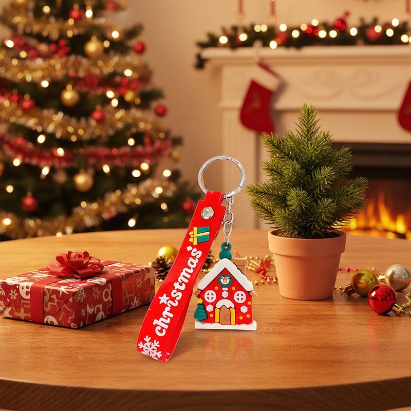 Christmas Accessories Cute Cartoon Design Office Gifts Keychains PR Gift Keyring Funny Various Styles