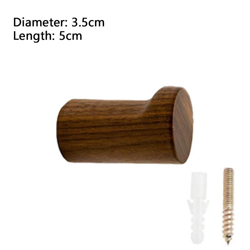 1 Pc Vintage Walnut Clothes Hook Suitable for Hanging Clothes Hat Towel Bag Valentine's Day Gift Multifunctional Wall Decoration