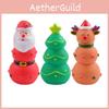 Lustiges und festliches Kauspielzeug für Haustierhunde mit Quietscher Elch Weihnachtsmann und Weihnachtsbaum Design