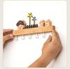 Nordic Wooden Wall Key Holder & Shelf - Stylish Entryway Hook for Keys & Decor