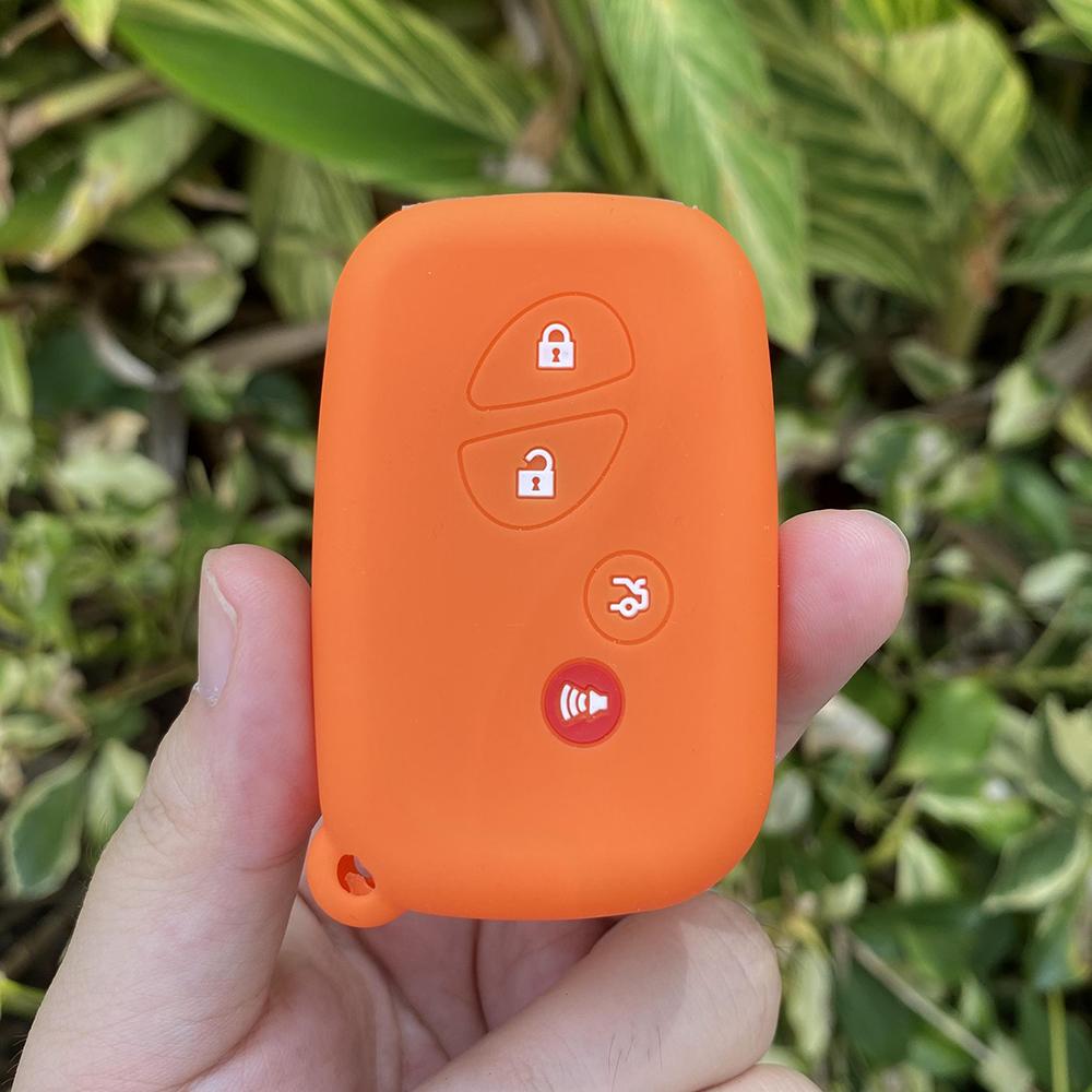 4 Buttons Silicone Car Fob Key Cover Protect Skin Case Rubber Shell Holder for Lexus Ct200h Es350 Gs350 Gs450h Gs460 Is250 Is350