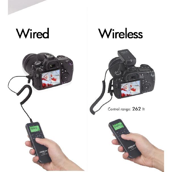 AODELAN Wireless Camera Timer Remote Control Shutter Release for Nikon Z9, Z7 II, Z6 II, Z6, Z5 D780, D6, D850, Coolpix A, P950,