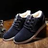 New Winter Men's Cotton Shoes Men's Retro Cold Proof Lace Up Warm Trend with Plush High Rise Cotton Shoes for Men