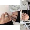 925 Silver Eyecatching Open Finger Ring For Women With Retro Cow Pattern And Chic Korean Elements Fashion