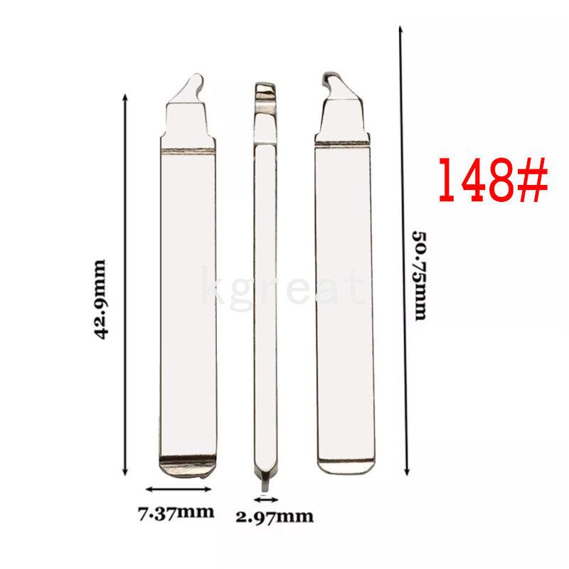 10pcs/lot 148# Car Key Blade ert Emergency VA2 Flip Key Blank NO.148 for Toyota Corolla Remote Key 2015 Years 148  blade