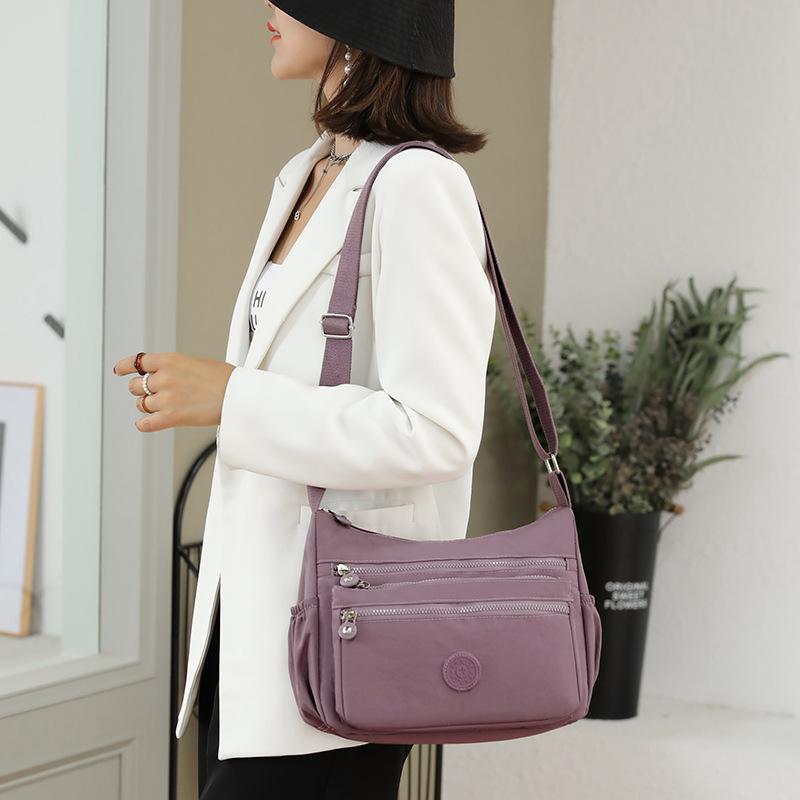 Multi-layer Shoulder Bag Crossbody Bag Lightweight Cloth Bag Backpack Oxford Cloth Women's Bags Canvas Large Capacity Mom Bags