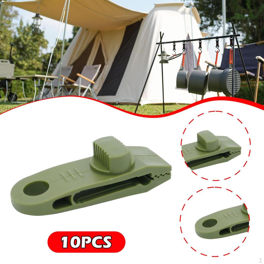 10 Heavy Duty Tarp Clamps, Tent Fixed Awning Thumb Screws for Tarps, Boat Covers And