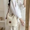 Newest Minimalist Summer Beach Woven Handles Tote Bag For Women Large Capacity Handmade Travel  Shoulder Crossbody Bag CLE