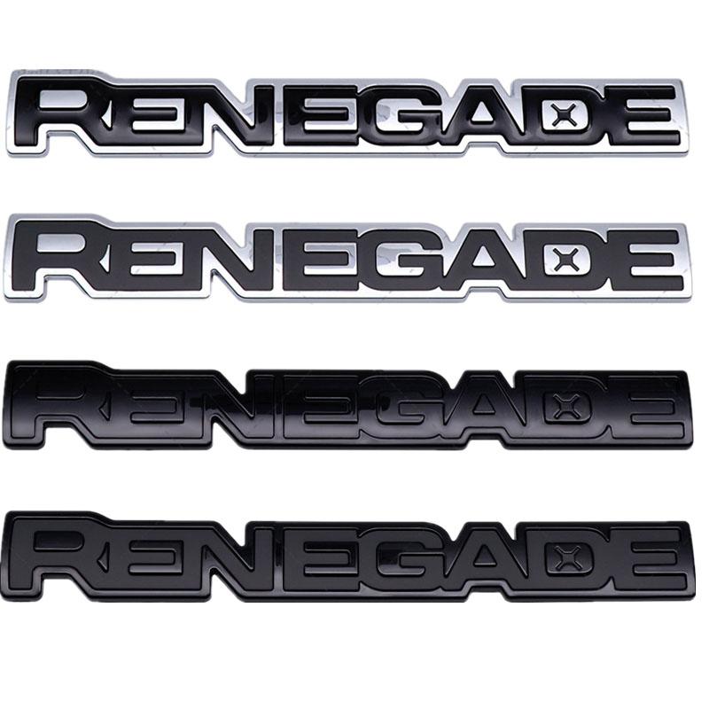 3D Metal "RENEGADE" Emblem Badge for Jeep Renegade 2015-2025 Rear Trunk Door Side Car Styling Sticker Auto Tuning Accessories Tr1