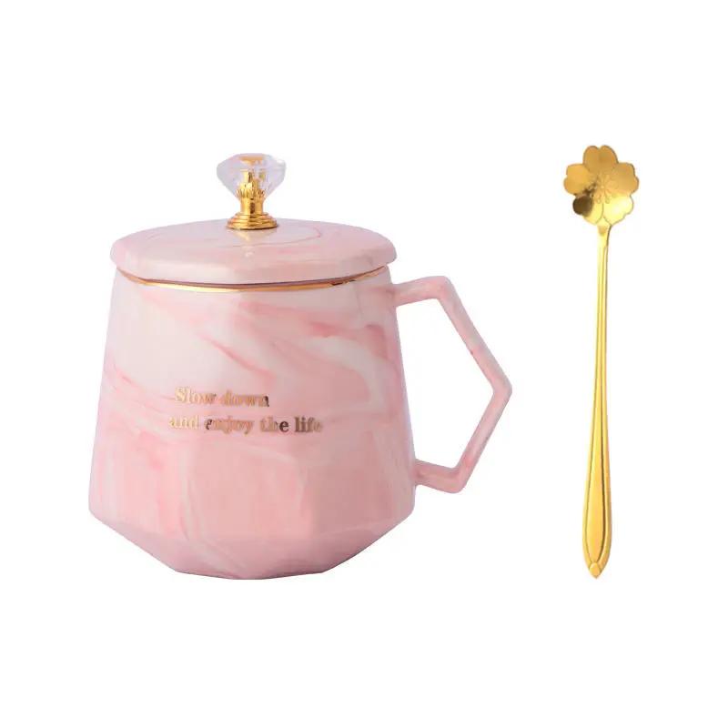 420 ml cană nouă coroană cu capac lingură cești de cafea ceașcă de Crăciun ceașcă pentru ceai căni originale Livrare gratuită Ceramica și ceramică Călătorii