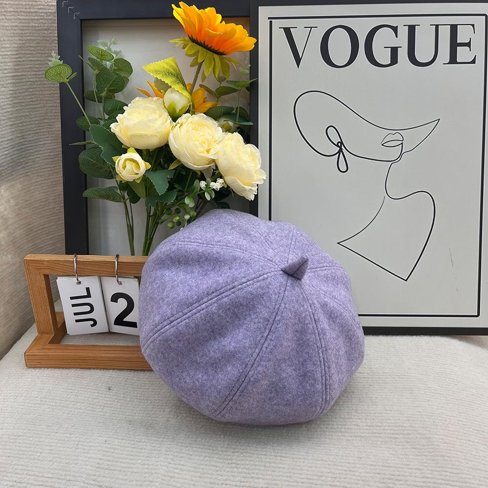 

Женские береты зимние шапки женские осенние модные британские однотонные береты женские французские береты повседневные новые Boina 52-58