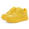 New invisible inner heightened platform casual sports board shoes couple yellow board shoes
