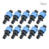 50Pcs Drip Irrigation Connector Tubing Coupling Barbed Locking Fitting Kit for 5/8" Drip Tape Sprinkler 1/2" Barb Irrigation
