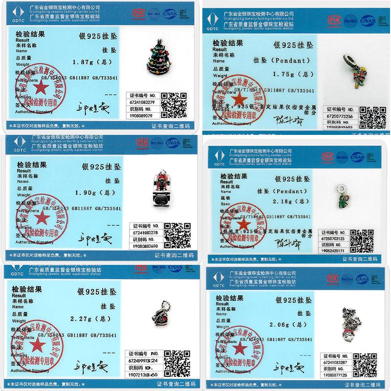 Christmas Series Charms Beads Copper Christmas Tree Snowman Elk Charm Fit Original Bracelet Pendent Women Jewelry