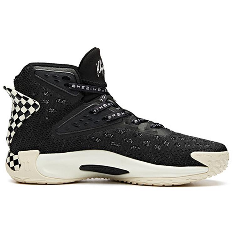 New Anta KT5 High Top Performance Basketball Shoes Men's Black White 112011101-10