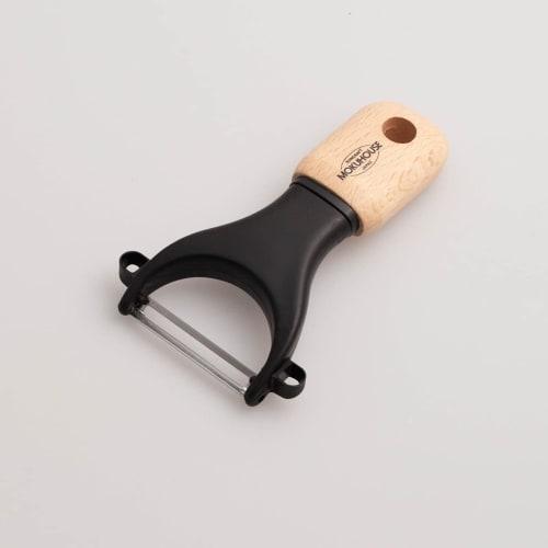 Suncraft Peeler, Made In Japan, Natural Wood Handle, Mokuhouse BM-216, Brown, 12cm