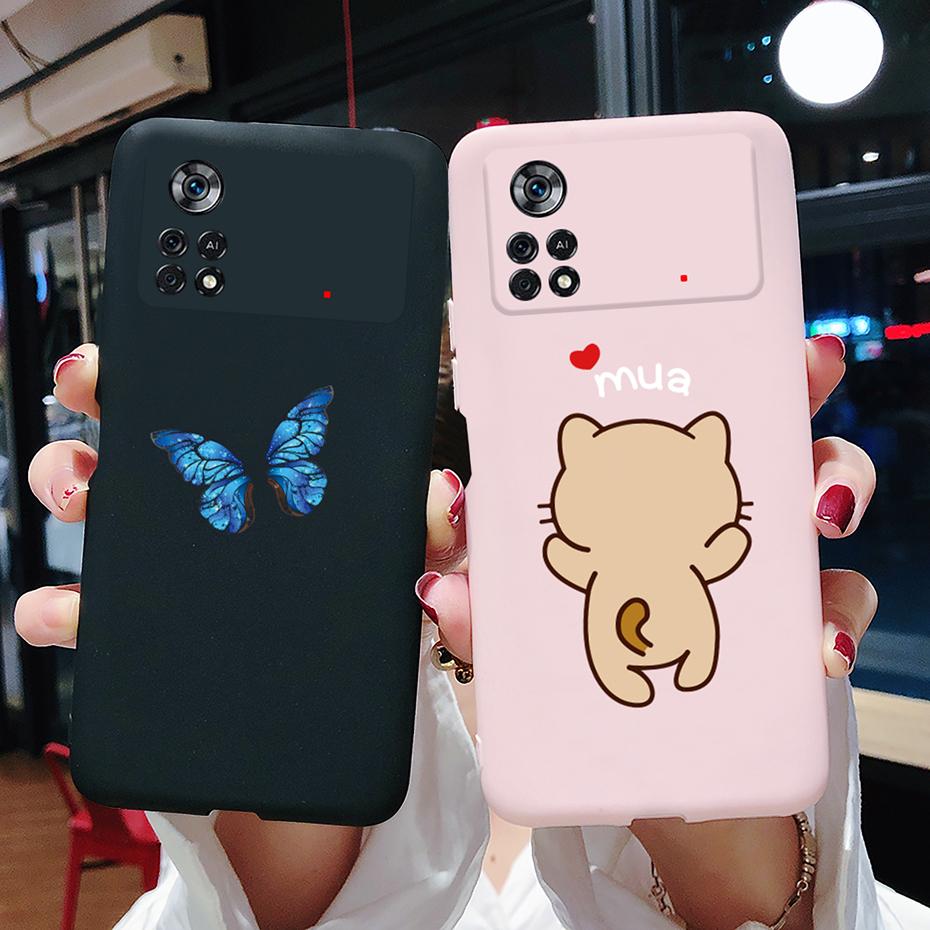 For Xiaomi Poco X4 Pro 5G Case Cute Cartoon Back Cover Soft Silicone Phone Case For Xiaomi Poco X4 X 4 PocoX4 Pro X4Pro 5G Funda