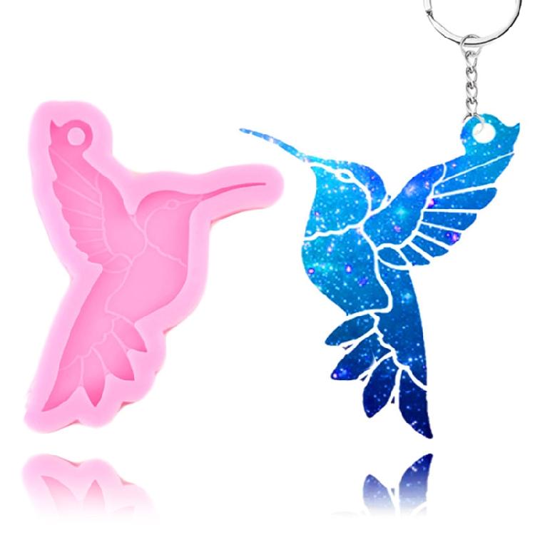 Formenbau Epoxidharz Handwerk Hängender Kolibri Vogel Silikonmaterial Schlüsselanhänger Form