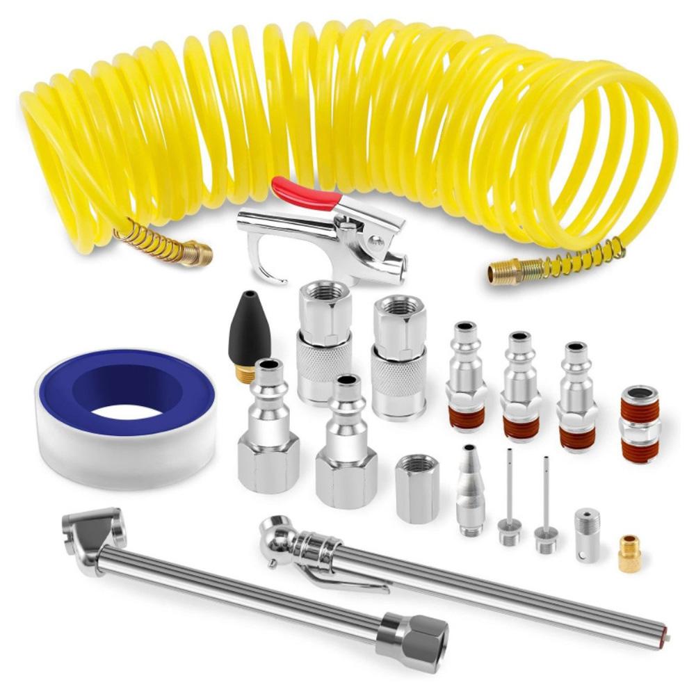 20Pcs Pneumatic Tools Kit for Car AC Duct Cleaning Designed for Automotive Maintenance and Airflow Optimization