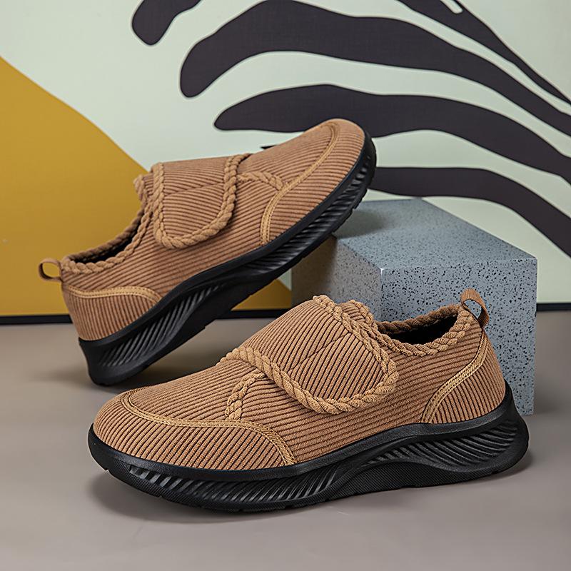 Men's shoes autumn and winter warm cotton shoes outdoor casual casual shoes wide head medium walking shoes