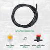 1/4 Inch- 2M/6 Feet Gas Fuel Line Hose With 10 Clamps, 2 In Line Fuel Valves And 2 Filters Kit, Suitable For Lawn Mowers, Cultivators, Tractors, Snow