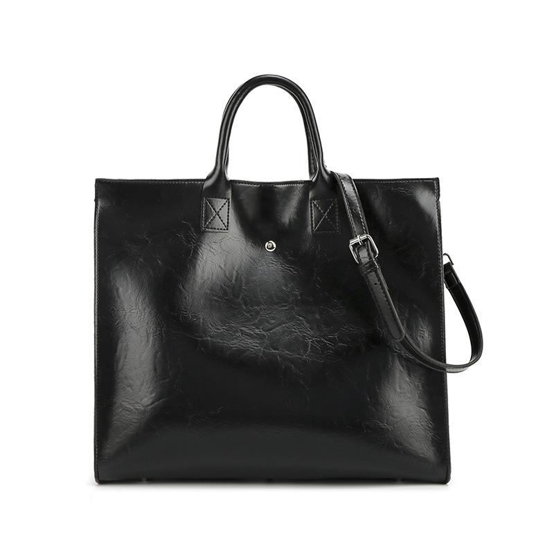 Large bag women's large-capacity new textured retro bag shoulder messenger bag commuter bag portable tote bag