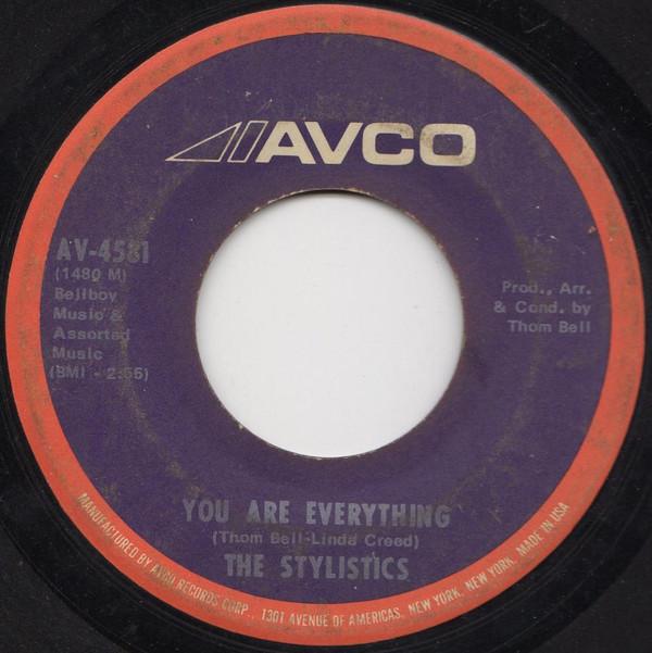 

7inch Record STYLISTICS - You Are Everything AV4581 Avco 1971 US Soul/Funk Used