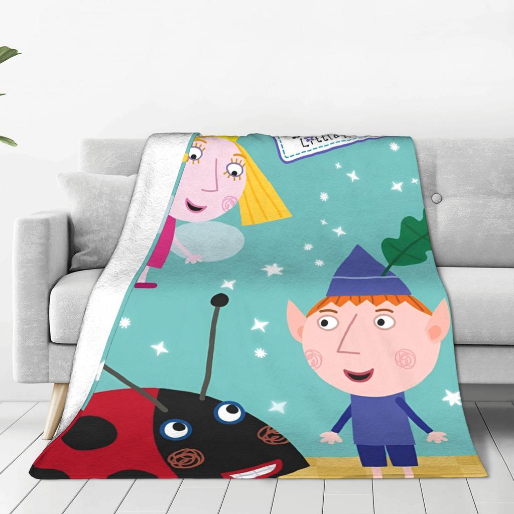 B-Ben und H-Holly Traumwelt Decke Fleece Wunderreich Multifunktionale Warme Überwurfdecke für Zuhause Sofa Bettwäsche